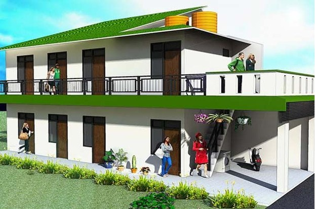 Desain Rumah Kostan Model Terbuka