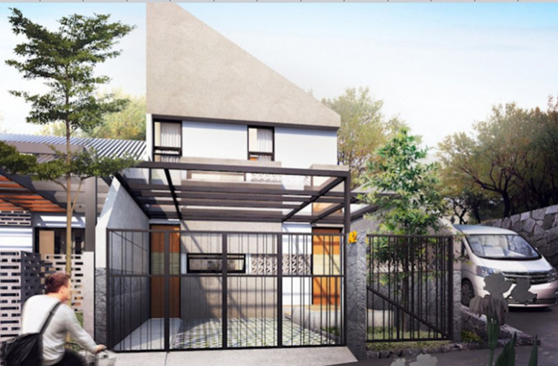 Desain Rumah Keren Atap Miring