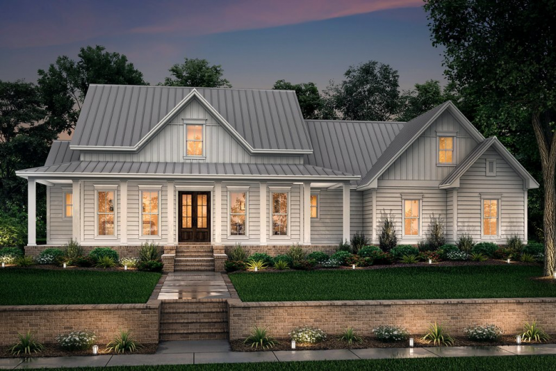 Desain Rumah Klasik Modern 2 Lantai Gambar