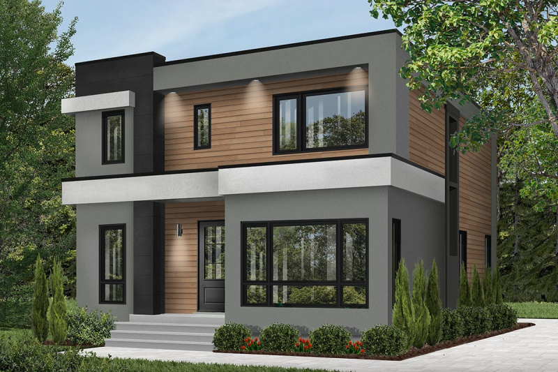 Sketsa Desain Rumah Klasik Modern 2 Lantai