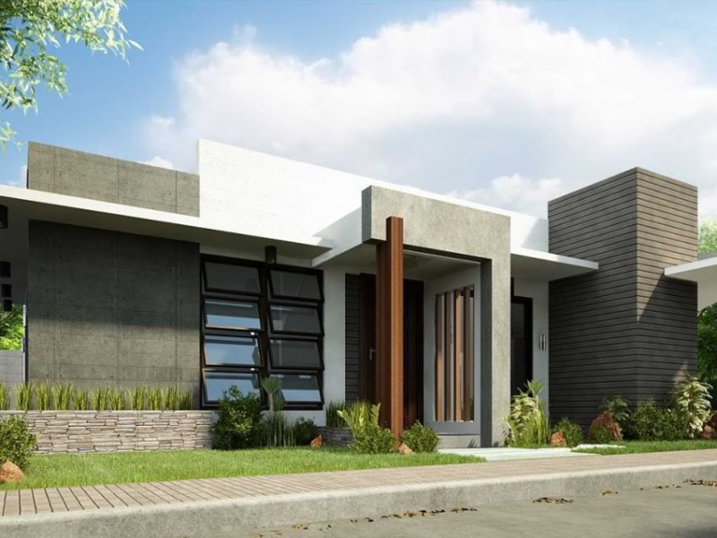 Desain Rumah Klasik Modern 1 Lantai Foto