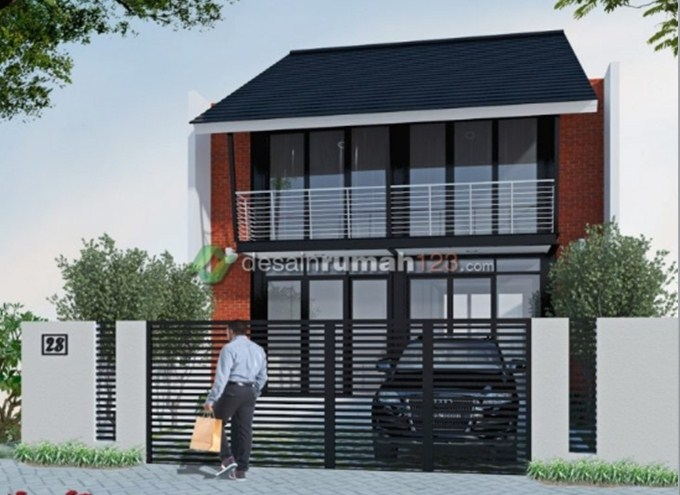 Desain rumah baja 2 lantai