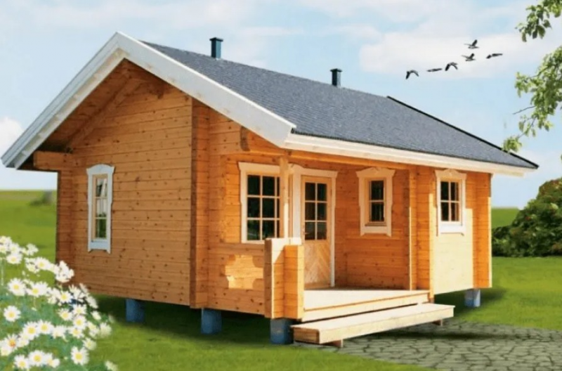 Desain Rumah Kayu Minimalis Type 36 Terkini