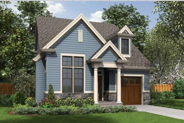 Desain Rumah Kecil dengan Garasi