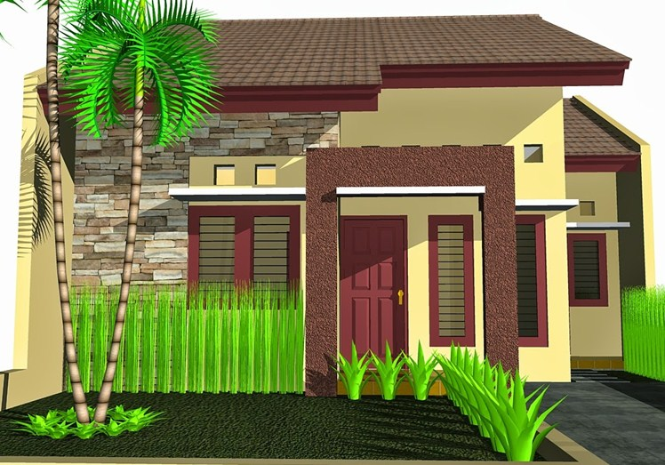 Desain rumah kecil minimalis yang asri