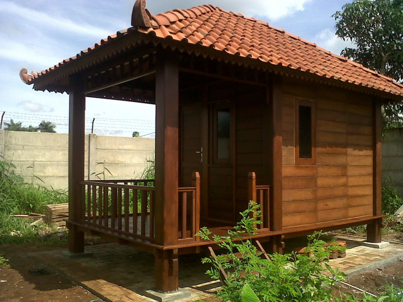 Desain Rumah Kayu Mungil Contoh