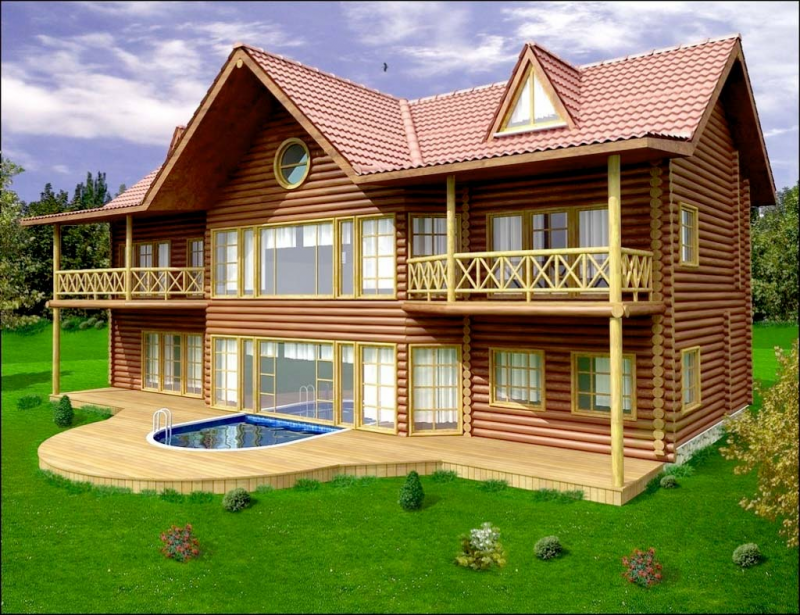 Foto Desain Rumah Kayu Mungil