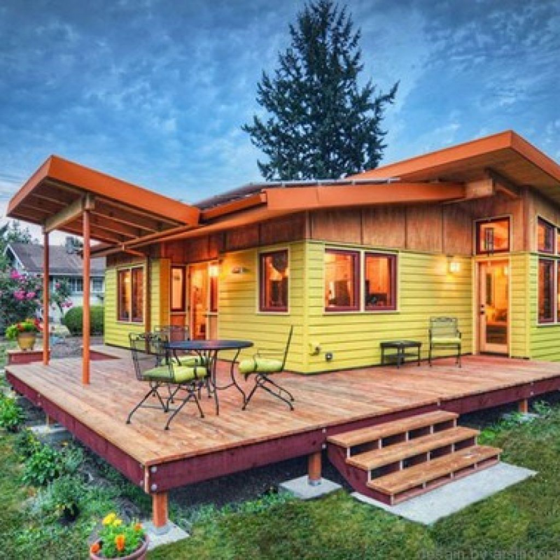 Sketsa Desain Rumah Kayu Mungil