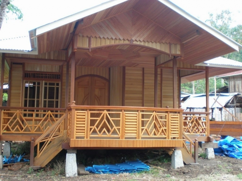 Contoh Desain Rumah Kayu Modern