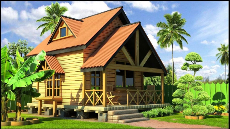 Gambar Desain Rumah Kayu Modern