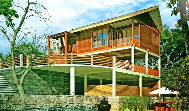 Gambaran Desain Rumah Kayu Modern