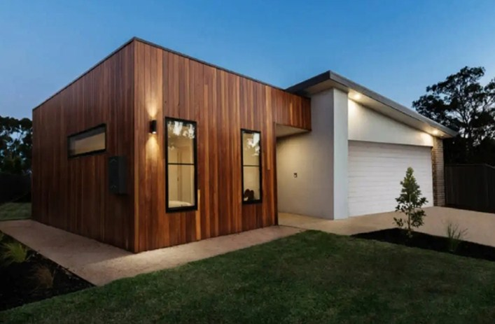 Rumah Kayu modern minimalis