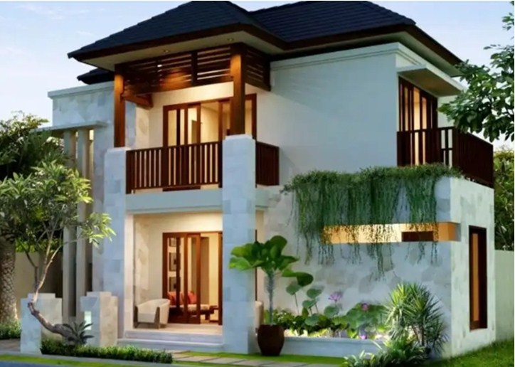 Desain Atap Limasan Dengan Konsep Tropis