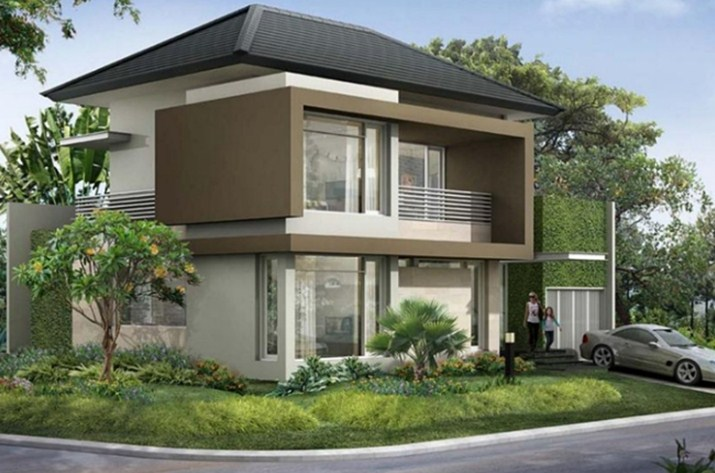 Desain Rumah Masa Kini 2 Lantai