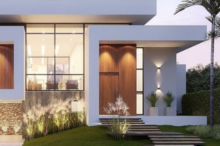 Desain Rumah Masa Kini Flat Roof