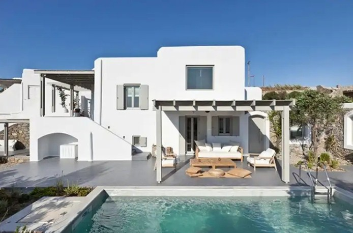30 Desain Rumah Mediterania Klasik Nan Mewah - Desain id