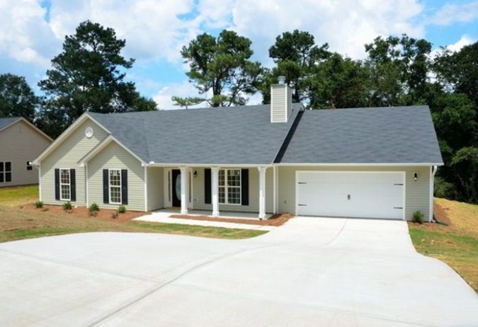 Desain Rumah Mewah 1 Lantai Dengan Pilar