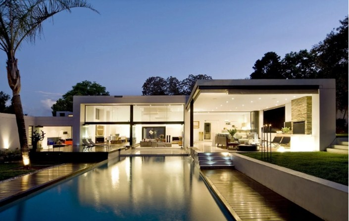 Desain Rumah Mewah 1 Lantai Konsep One Space