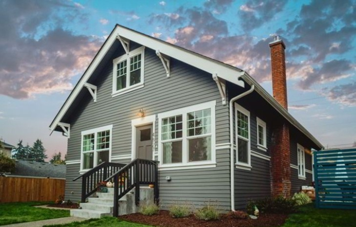 Desain Rumah Mewah 1 Lantai Material Kayu