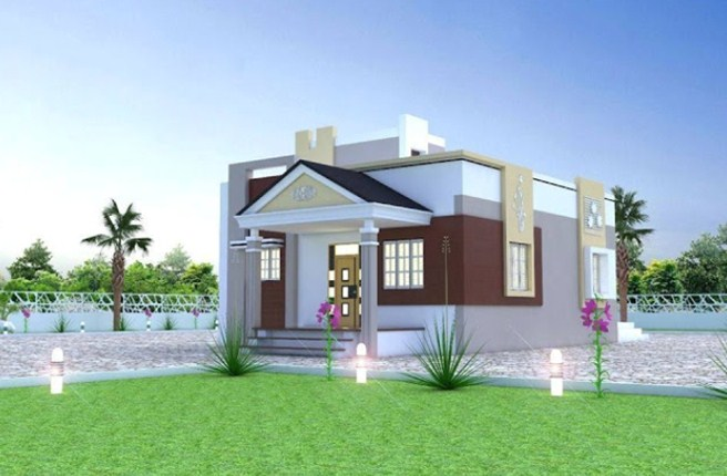 Gambar Desain Rumah Mewah 1 Lantai