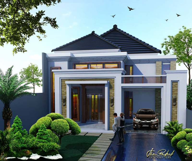 Sketsa Desain Rumah Mewah 1 Lantai 1 - Desain id