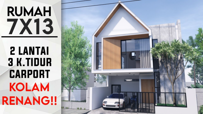 Desain Rumah Mewah 3 Lantai Dengan Kolam Renang Foto