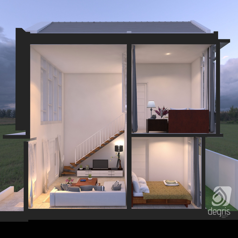 Desain Rumah Mezzanine