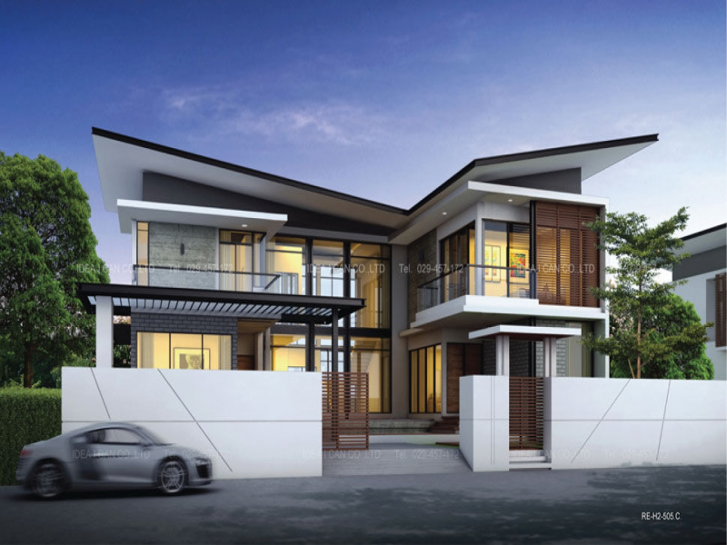Contoh Desain Rumah Mewah Minimalis Modern 2 Lantai