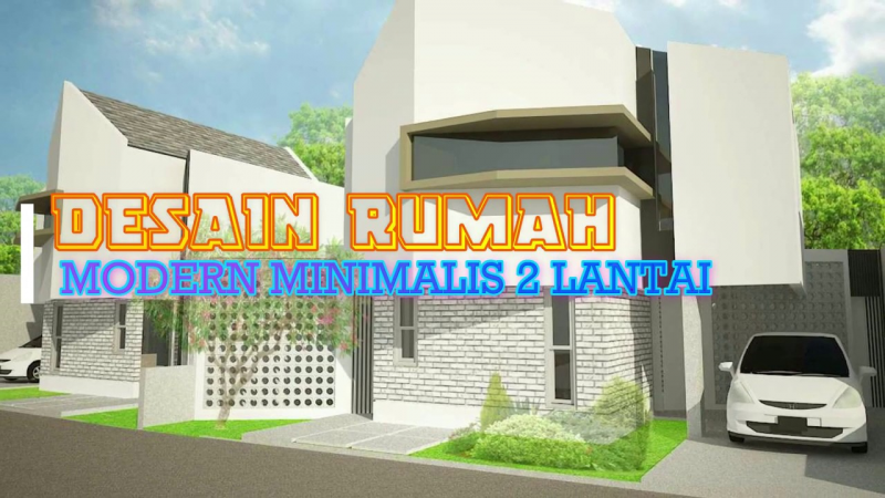 Desain Rumah Mewah Minimalis Modern 2 Lantai Gambar