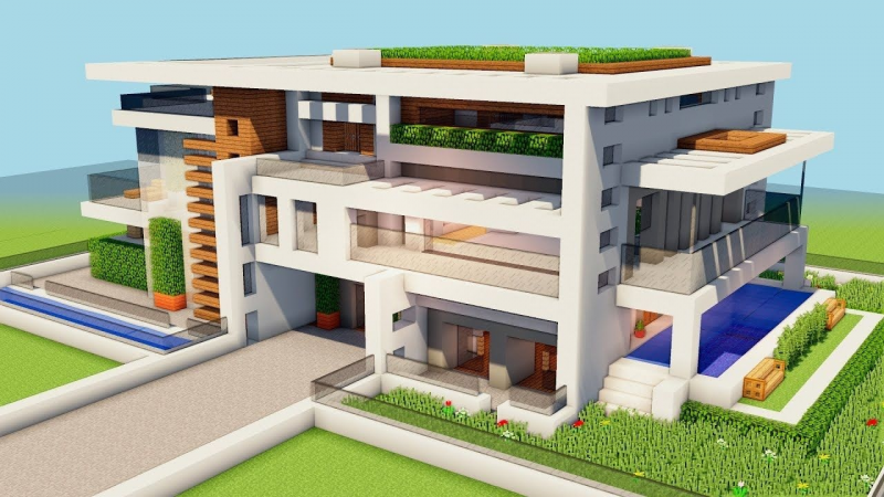Desain Rumah Minecraft Contoh