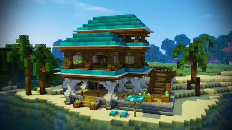 Desain Rumah Minecraft Modern