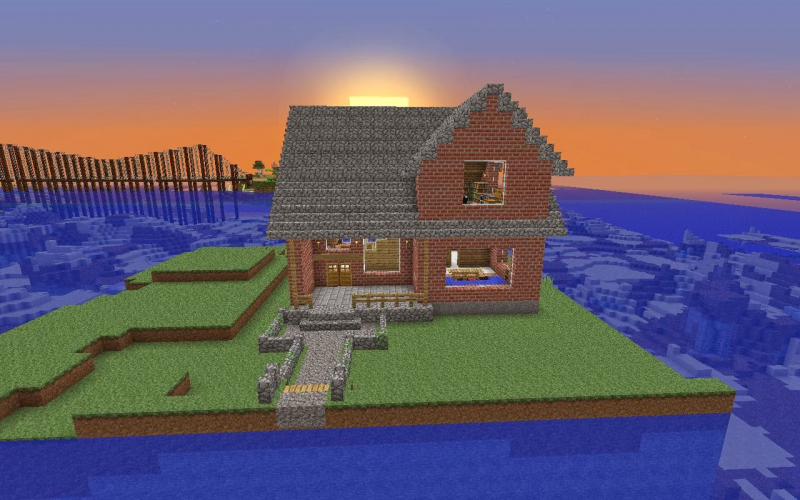 Desain Rumah Minecraft Renovasi