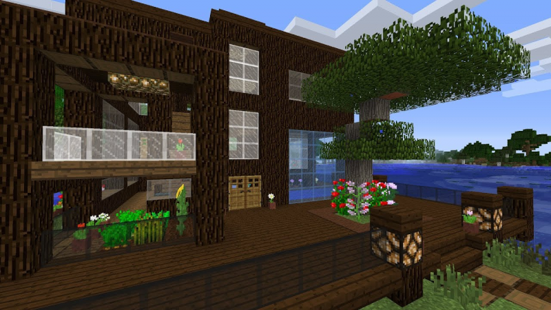 Desain Rumah Minecraft Simple