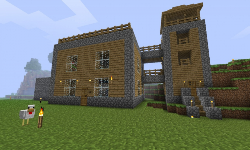 Desain Rumah Minecraft Yang Simple