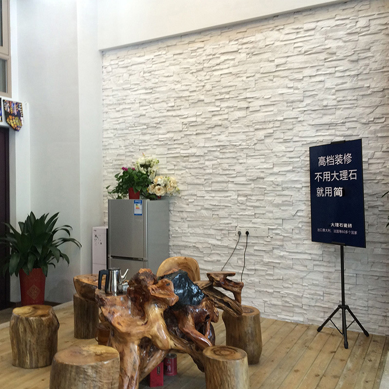Dinding Cafe Dengan Batu Alam