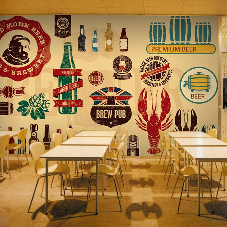 Gambar Dekorasi Dinding Cafe