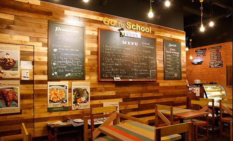 Panpan Tulis Dekorasi Dinding Cafe