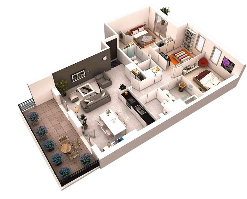 Desain Rumah Dapur di Depan