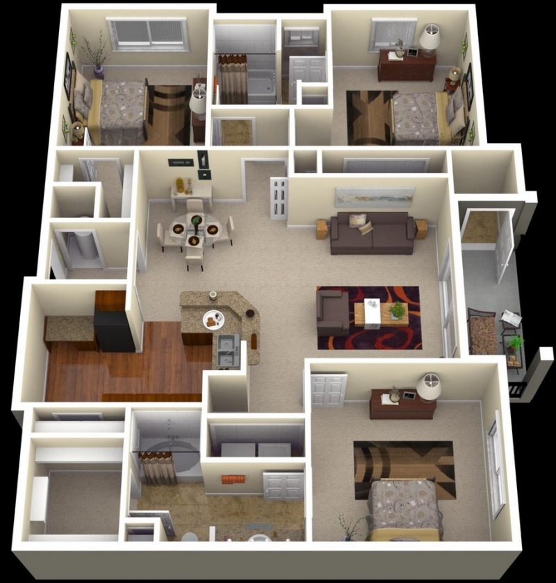 Desain Rumah Minimalis 3 Kamar 2 Lantai Yang Simple