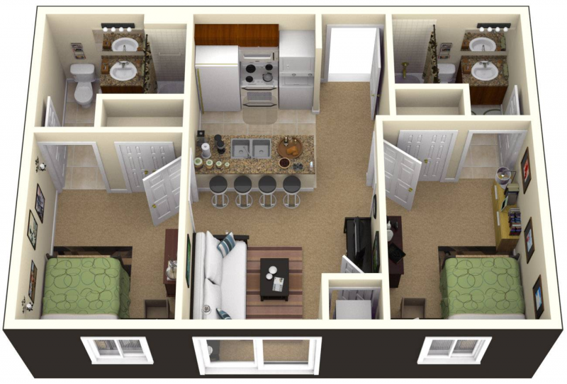 Ide Desain Rumah Minimalis 3 Kamar 2 Lantai