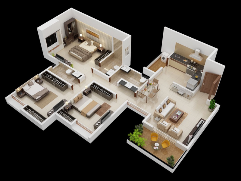 Sketsa Desain Rumah Minimalis 3 Kamar 2 Lantai