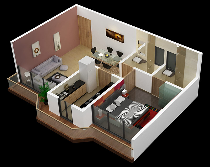 Desain Rumah Minimalis 1 Lantai Model Kekinian