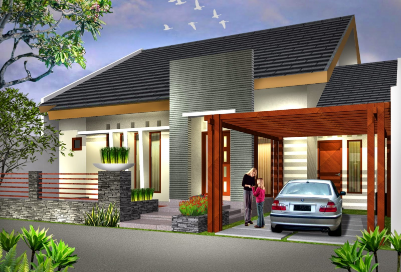 Desain Rumah Minimalis 1 Lantai Terkini