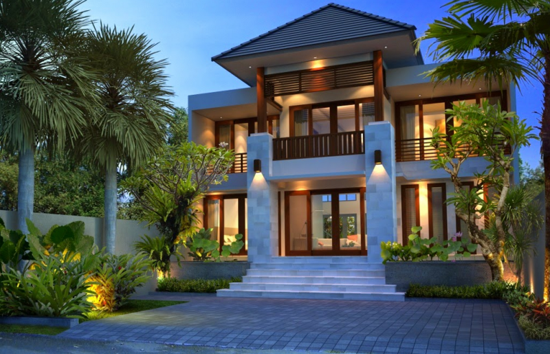 Contoh Desain Rumah Minimalis Modern 2 Lantai