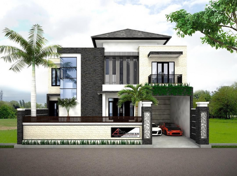 Desain Rumah Minimalis Modern 2 Lantai Sederhana