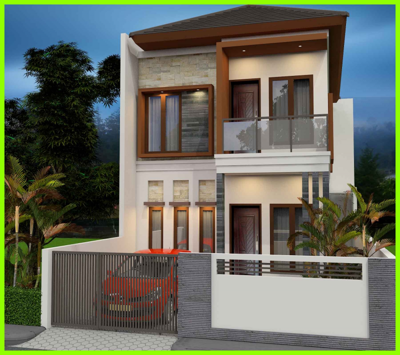 Foto Desain Rumah Minimalis Modern 2 Lantai