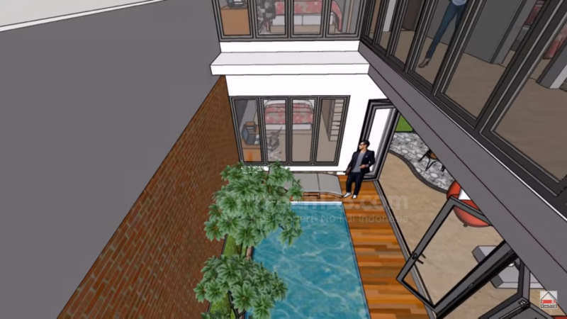 Desain Rumah Ala Mall Dengan Kolam Renang