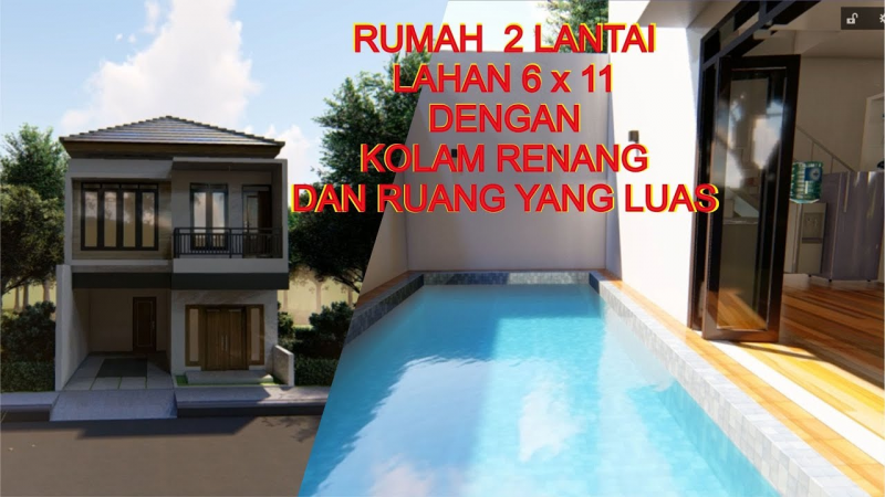 Rumah Dengan Kolam Renang Yang Luas