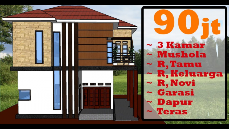 Desain Rumah Minimalis 2 Lantai Sederhana Kekinian