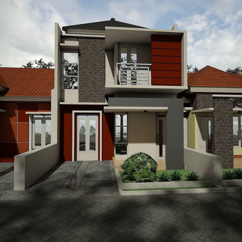 Desain Rumah Minimalis 2 Lantai Sederhana Modern Minimalis